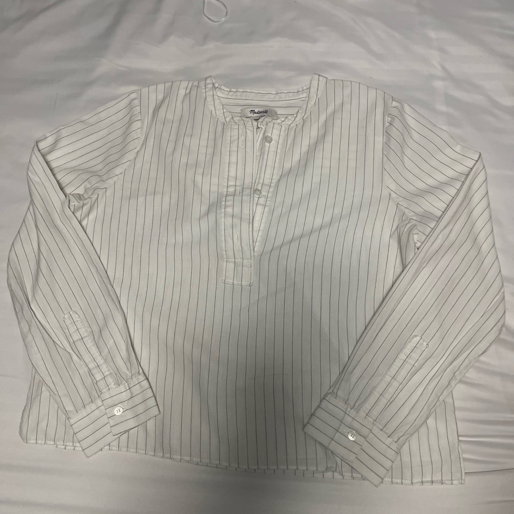 Madewell Striped Popover long sleeve XXS